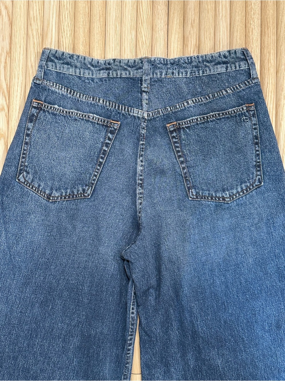 Rag & Bone Miramar Denim Sofie High Rise Wide Leg Sweatpant Jeans Venice Size 28 - Picture 6 of 14